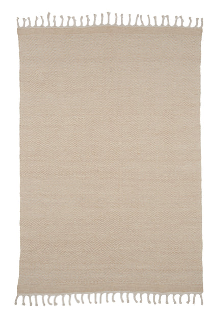 Loke gulvtæppe - 300 × 200 cm - beige, hvid - billede 9