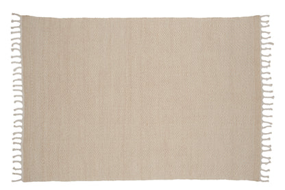 Loke gulvtæppe - 300 × 200 cm - beige, hvid - billede 1