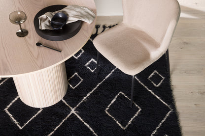David gulvtæppe - 350 × 250 cm - sort, hvid - billede 5