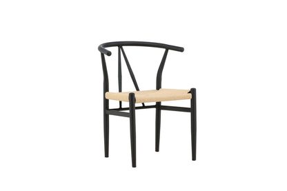 Alfons spisebordsstol - sort, beige - billede 12