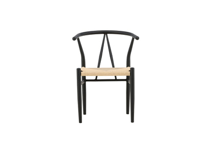 Alfons spisebordsstol - sort, beige - billede 1