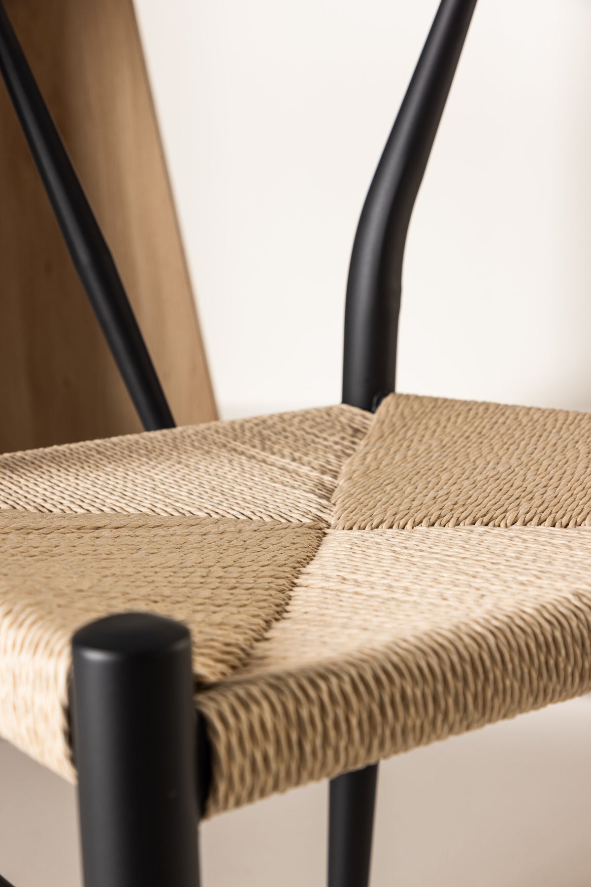 Alfons spisebordsstol - sort, beige - billede 18