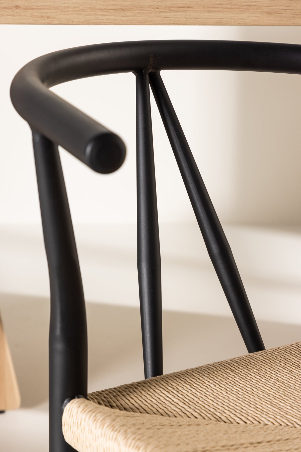 Alfons spisebordsstol - sort, beige - billede 19