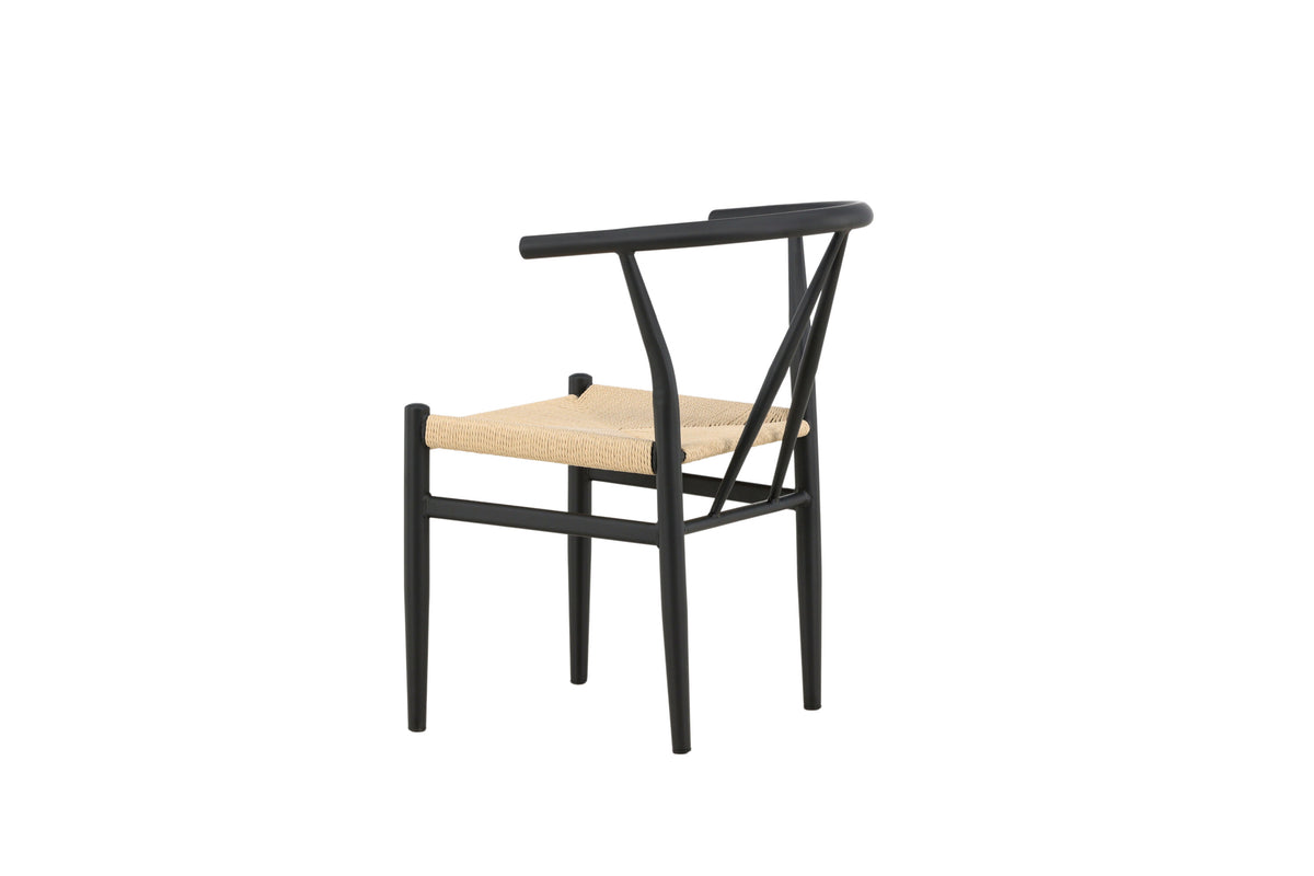 Alfons spisebordsstol - sort, beige - billede 5