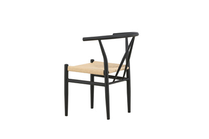 Alfons spisebordsstol - sort, beige - billede 5
