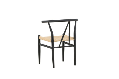 Alfons spisebordsstol - sort, beige - billede 6