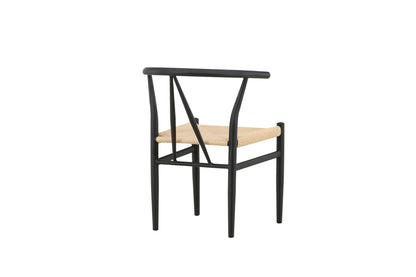 Alfons spisebordsstol - sort, beige - billede 8