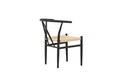 Alfons spisebordsstol - sort, beige - billede 9