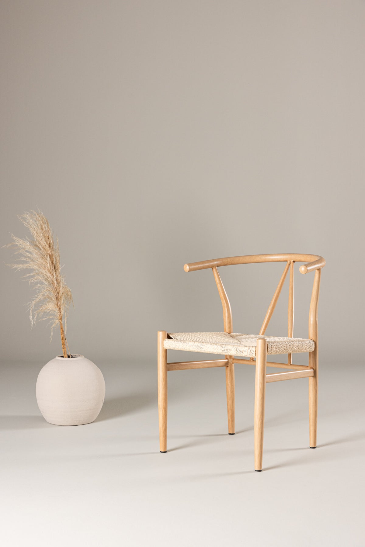 Alfons spisebordsstol - beige, natur - billede 17