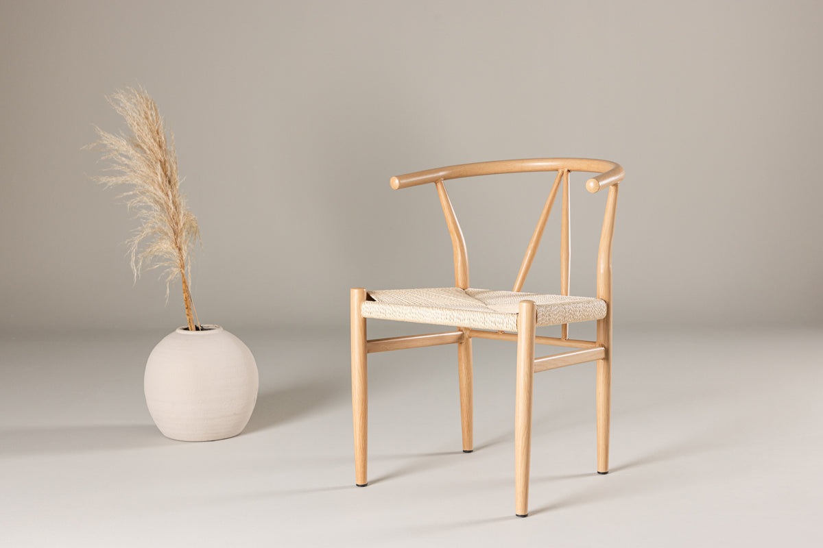 Alfons spisebordsstol - beige, natur - billede 13