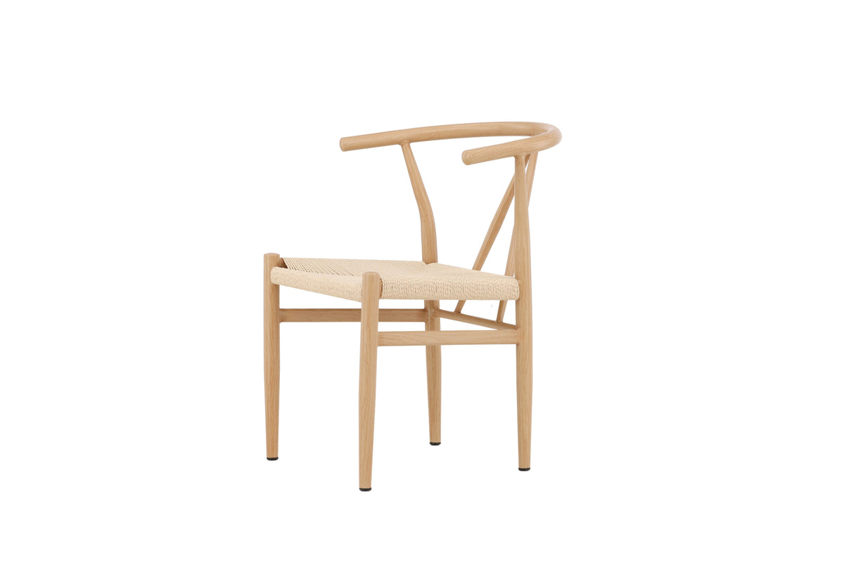 Alfons spisebordsstol - beige, natur - billede 3