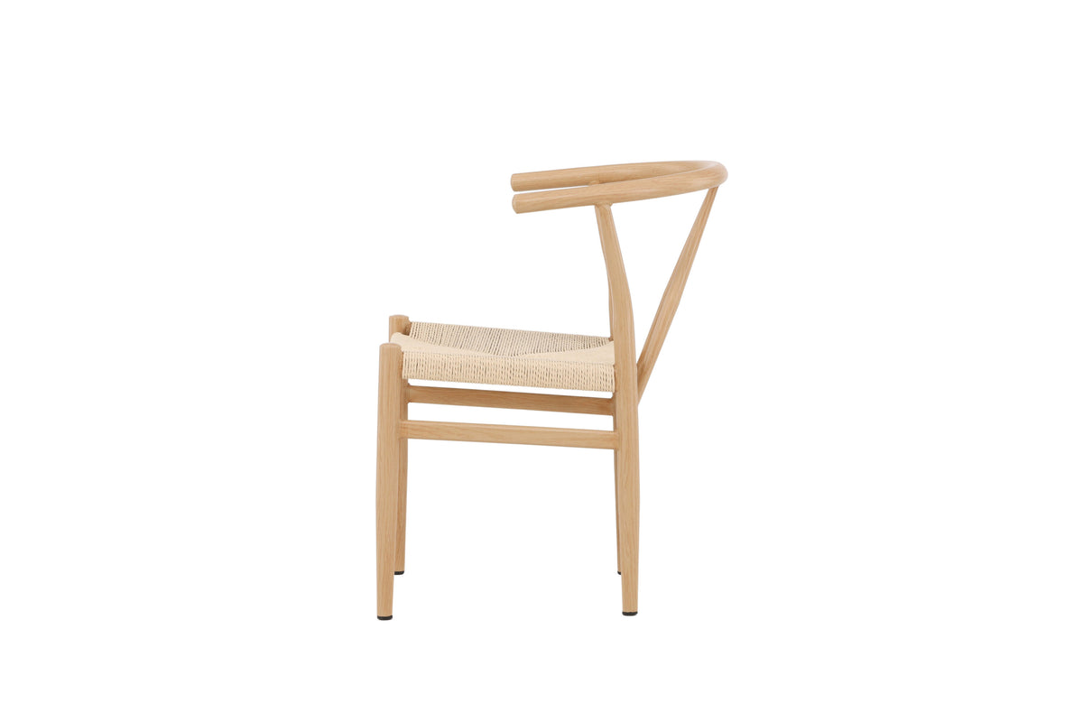 Alfons spisebordsstol - beige, natur - billede 4