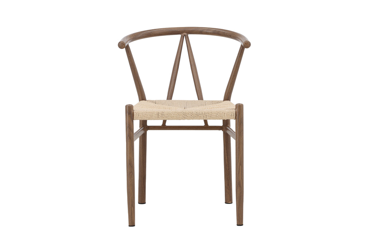 Alfons spisebordsstol - beige, brun - billede 1