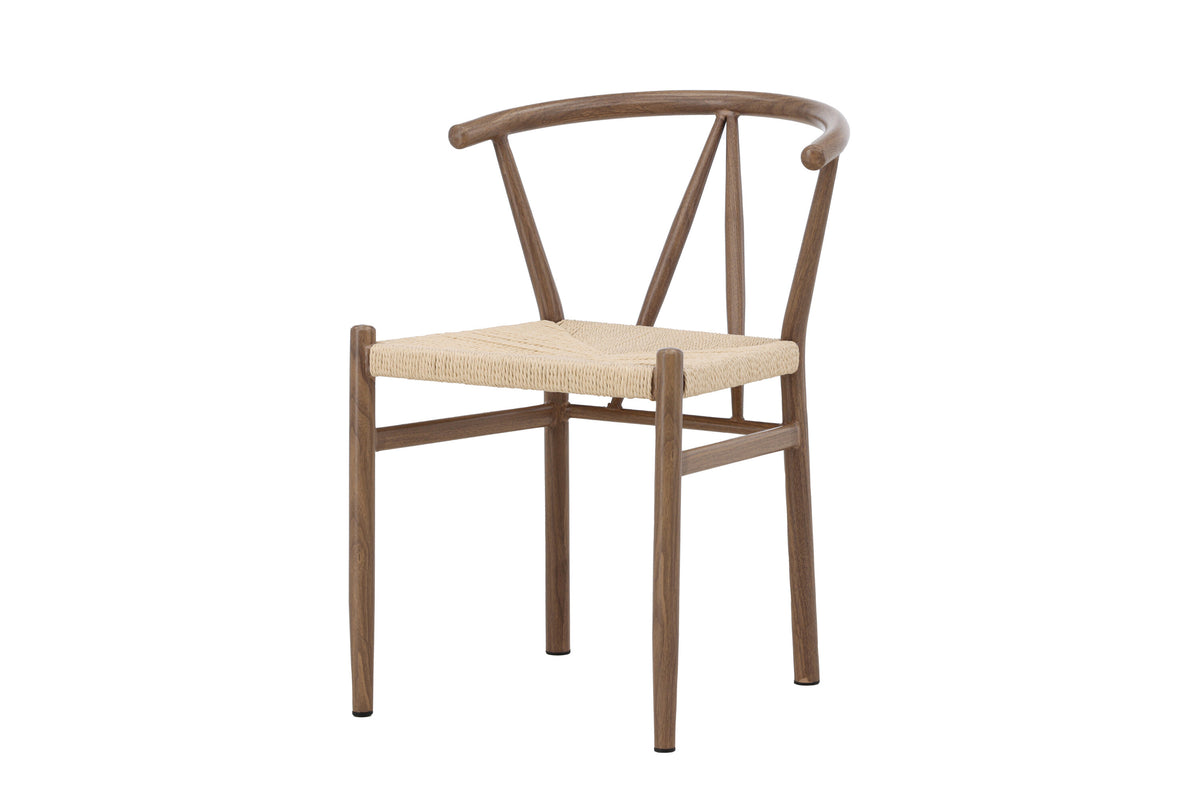 Alfons spisebordsstol - beige, brun - billede 2