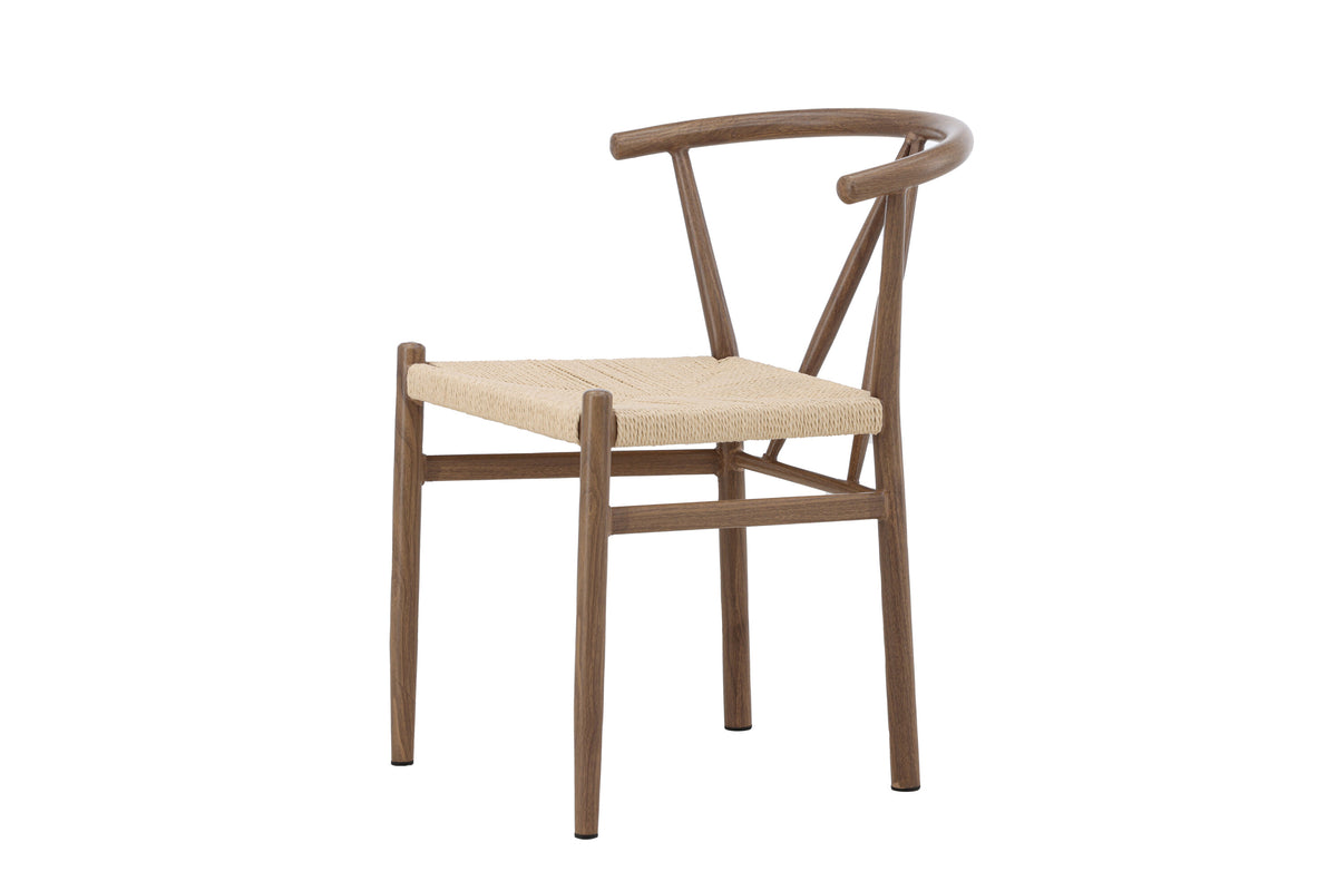 Alfons spisebordsstol - beige, brun - billede 3
