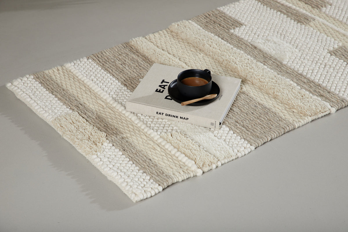 Sixten tæppeløber - 200 × 70 cm - beige, flerfarvet - billede 5