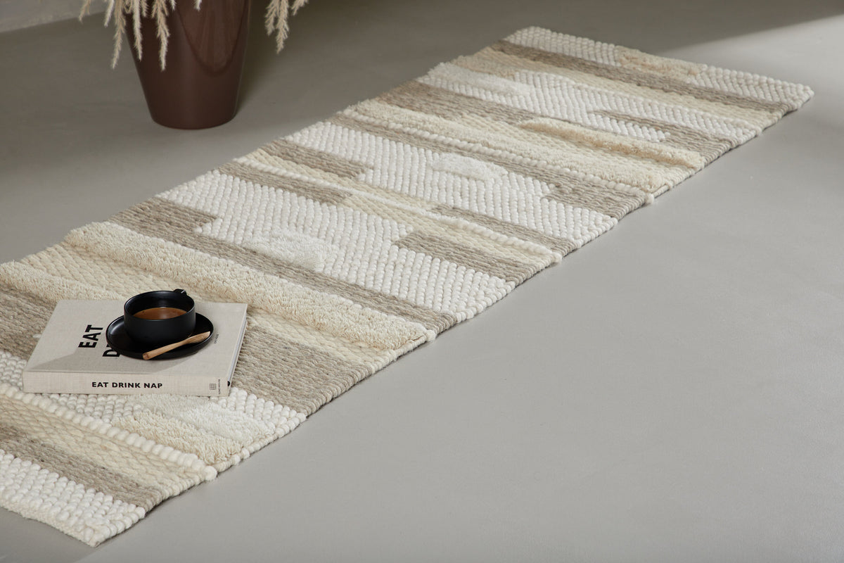 Sixten tæppeløber - 200 × 70 cm - beige, flerfarvet - billede 6