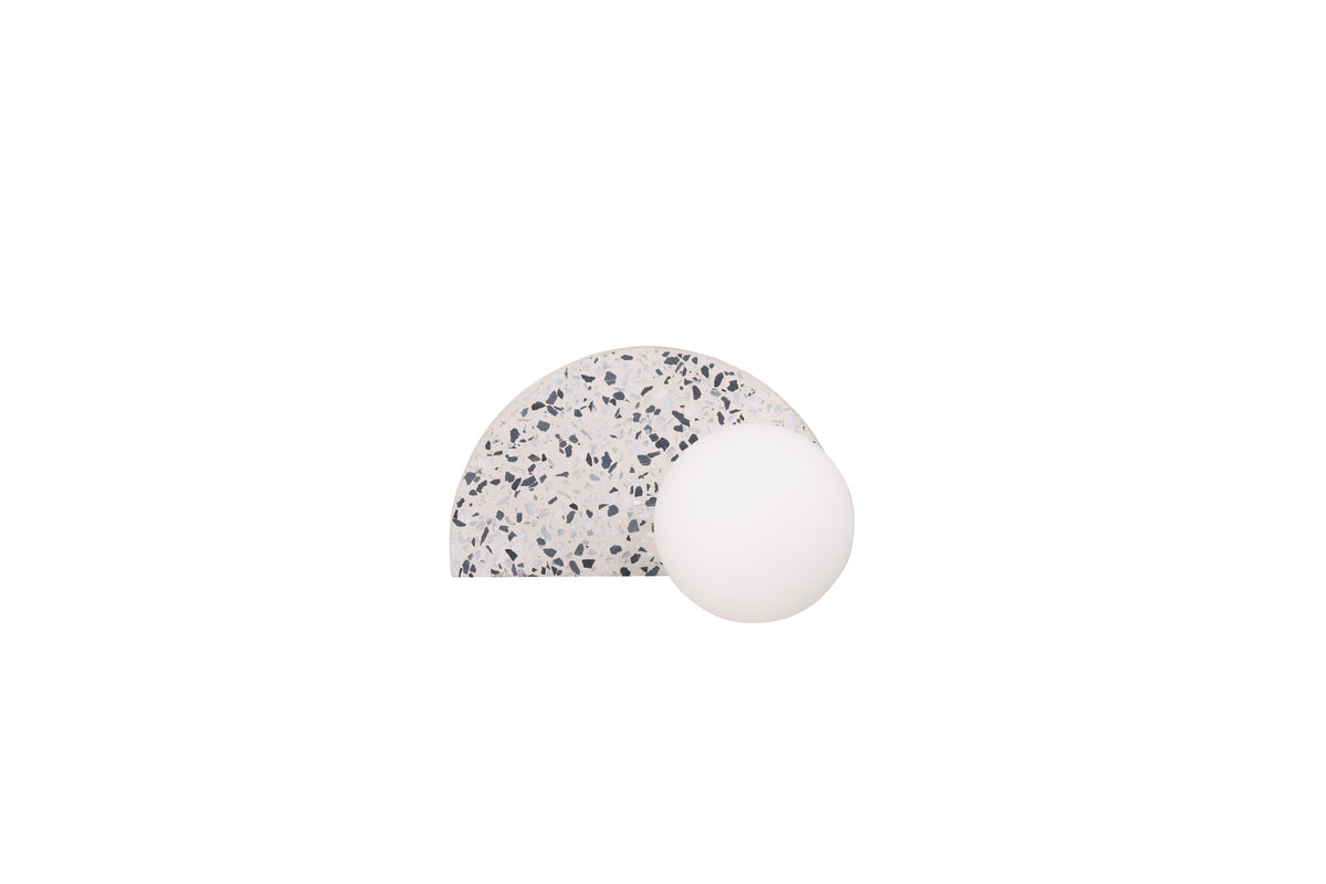 Abbeville væglampe - hvid, terrazzo - billede 1