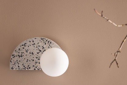 Abbeville væglampe - hvid, terrazzo - billede 8