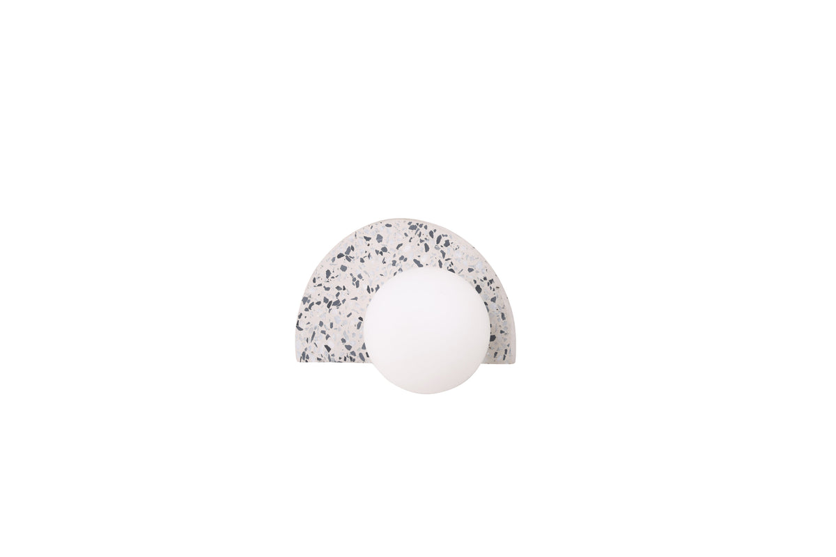 Abbeville væglampe - hvid, terrazzo - billede 2