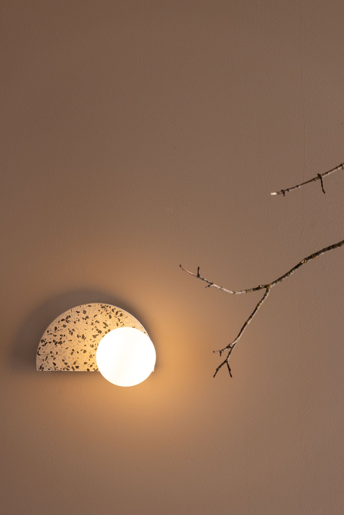 Abbeville væglampe - hvid, terrazzo - billede 12