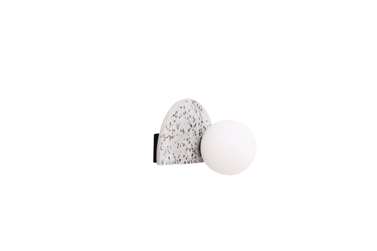 Abbeville væglampe - hvid, terrazzo - billede 6