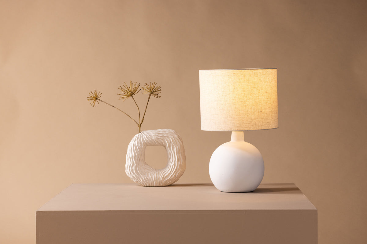 Torcello bordlampe - beige, hvid - billede 15