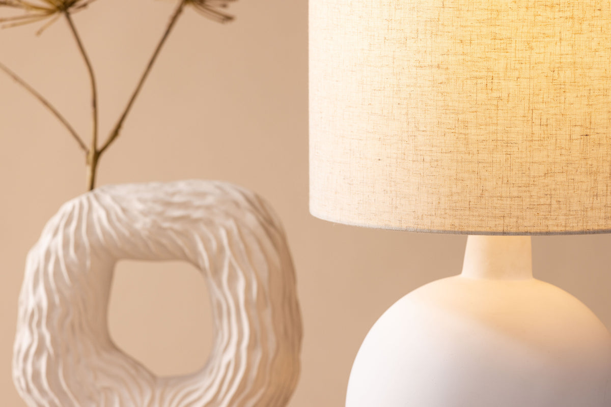 Torcello bordlampe - beige, hvid - billede 17