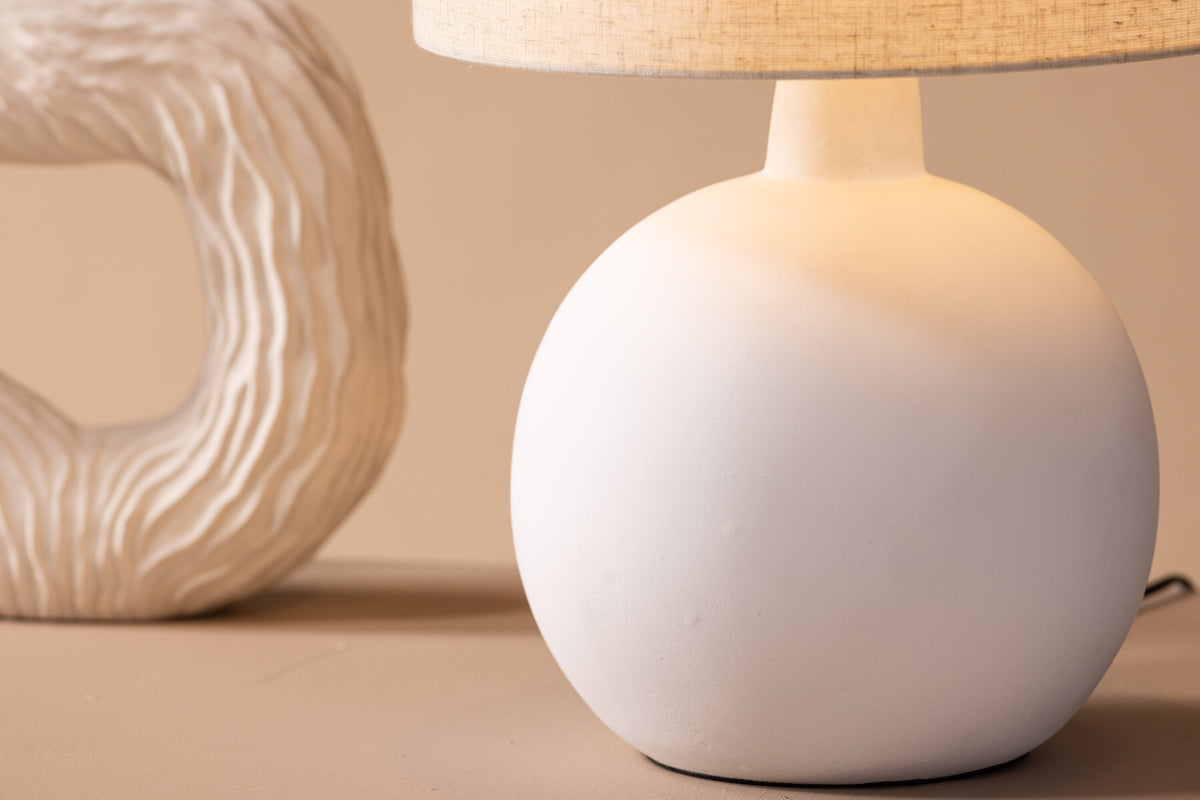 Torcello bordlampe - beige, hvid - billede 18