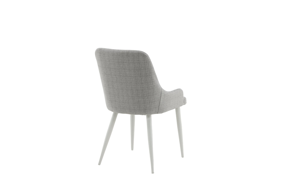 Plaza spisebordsstole - grå, hvid - 2 stk. - billede 9