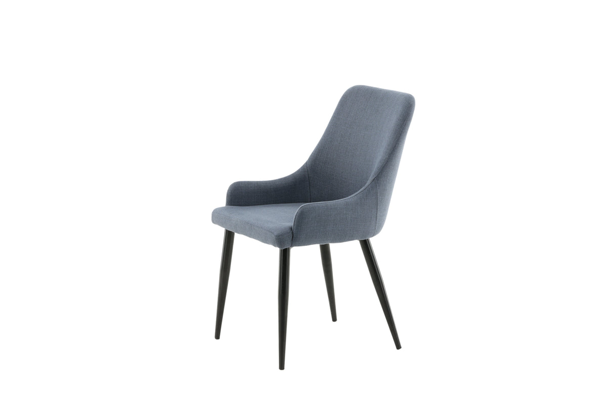 Plaza spisebordsstole - sort, blå - 2 stk. - billede 4