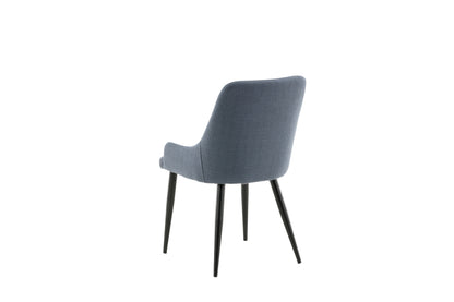 Plaza spisebordsstole - sort, blå - 2 stk. - billede 7