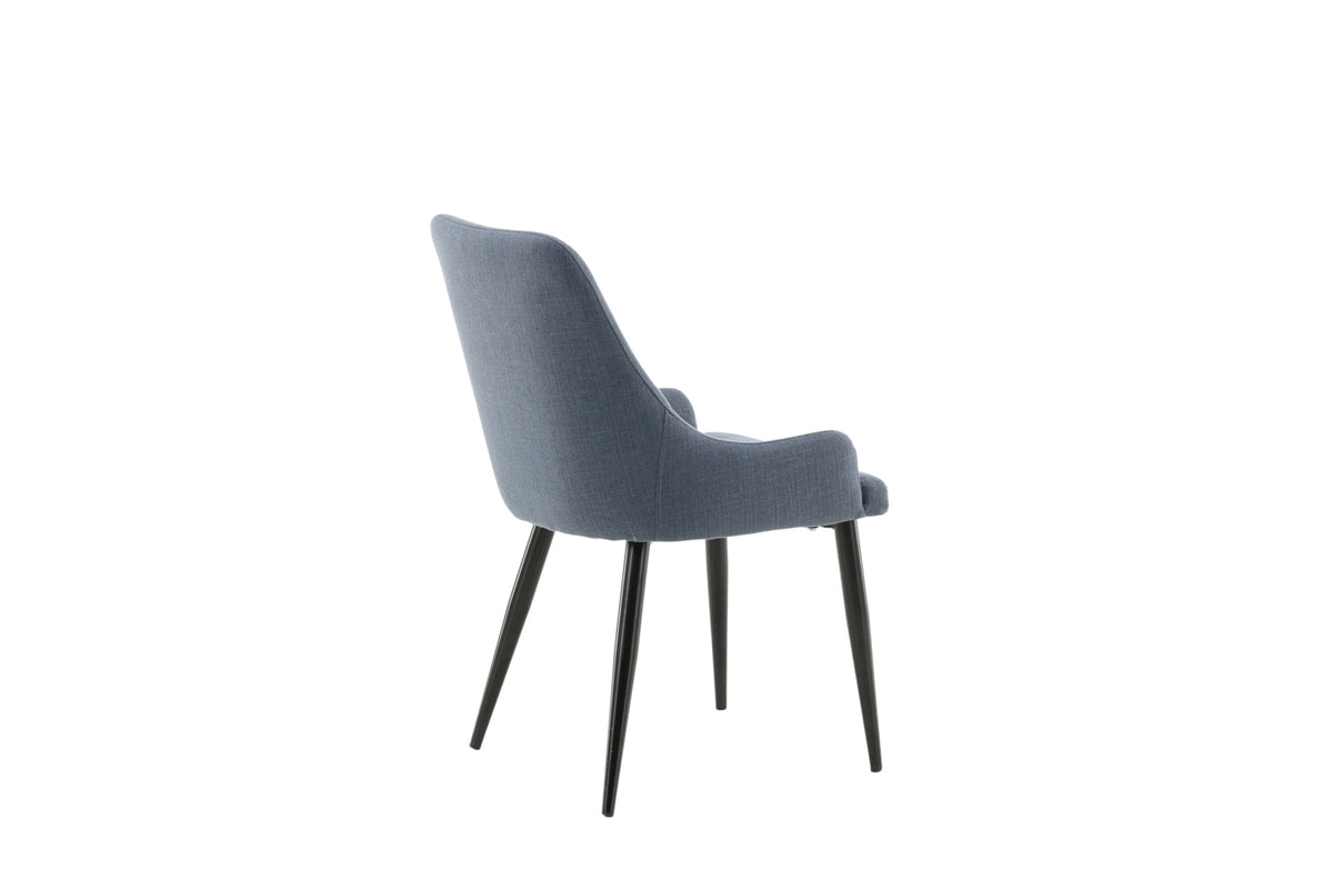 Plaza spisebordsstole - sort, blå - 2 stk. - billede 10
