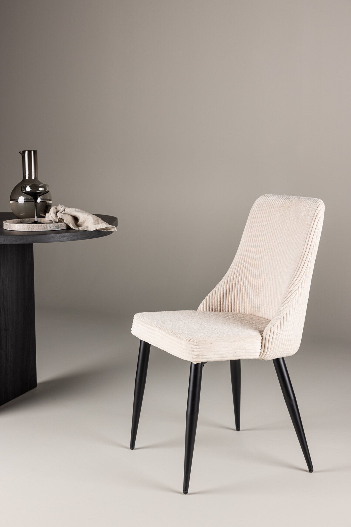 Leone spisebordsstole - beige, sort - 2 stk. - billede 18