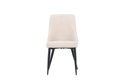 Leone spisebordsstole - beige, sort - 2 stk. - billede 1