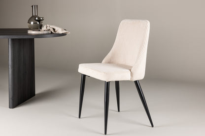 Leone spisebordsstole - beige, sort - 2 stk. - billede 14