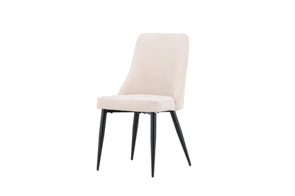 Leone spisebordsstole - beige, sort - 2 stk. - billede 3