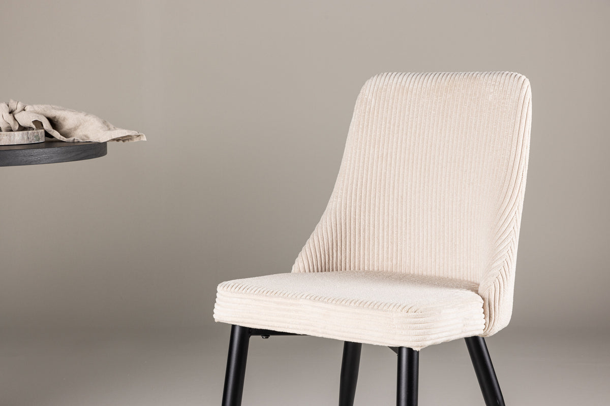 Leone spisebordsstole - beige, sort - 2 stk. - billede 15