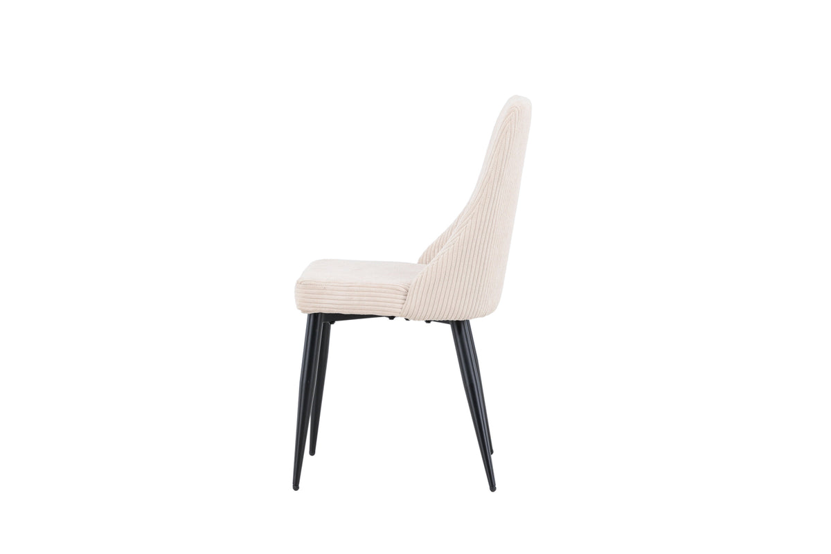 Leone spisebordsstole - beige, sort - 2 stk. - billede 5