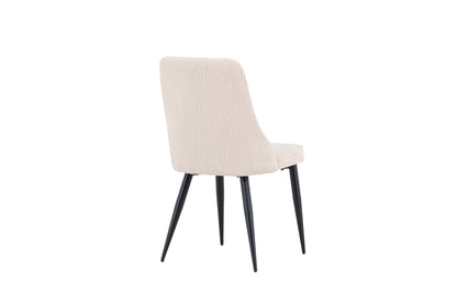 Leone spisebordsstole - beige, sort - 2 stk. - billede 9