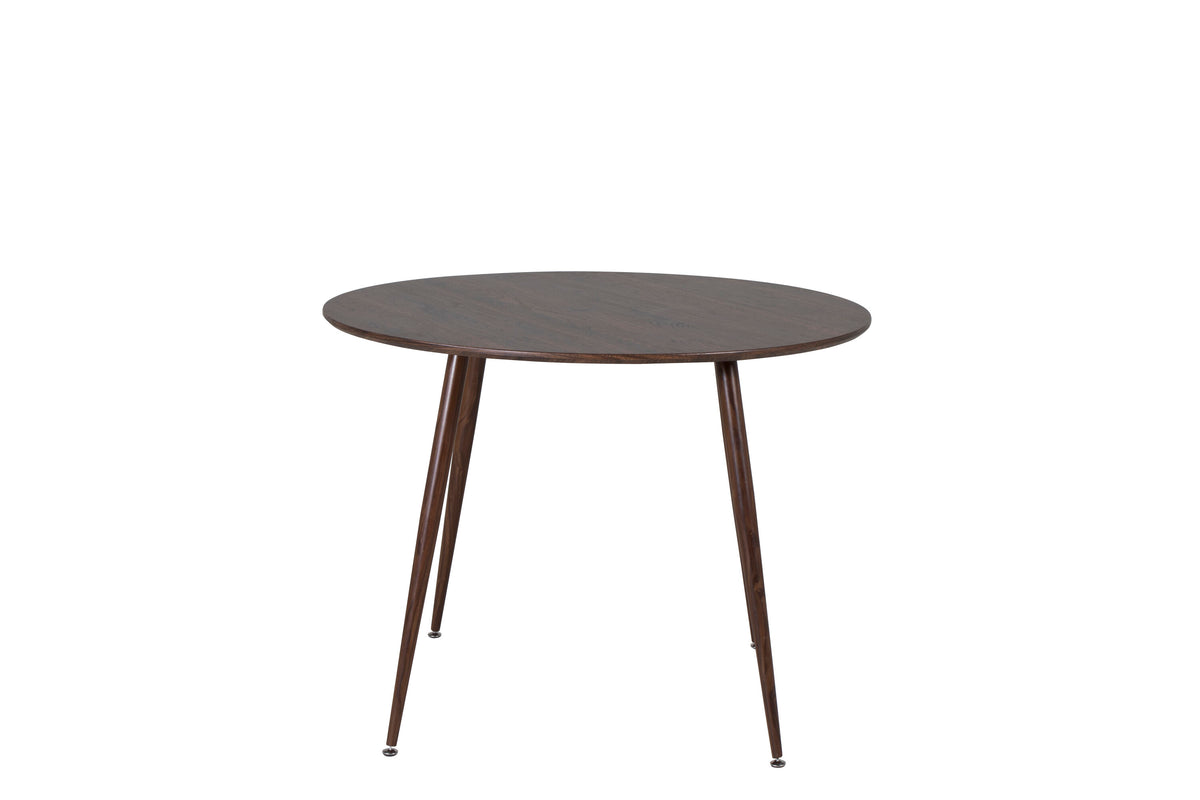 Plaza rundt spisebord - Ø100 cm - valnøddefarvet - billede 1