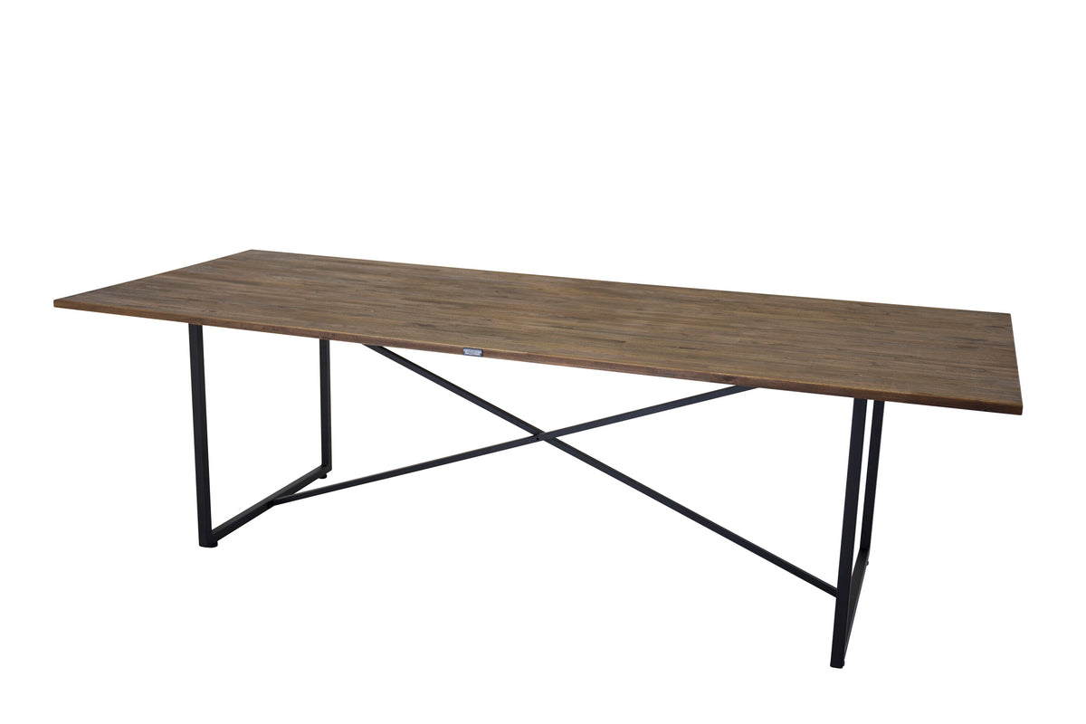 Padang spisebord - 250 × 100 cm - sort, natur - billede 1
