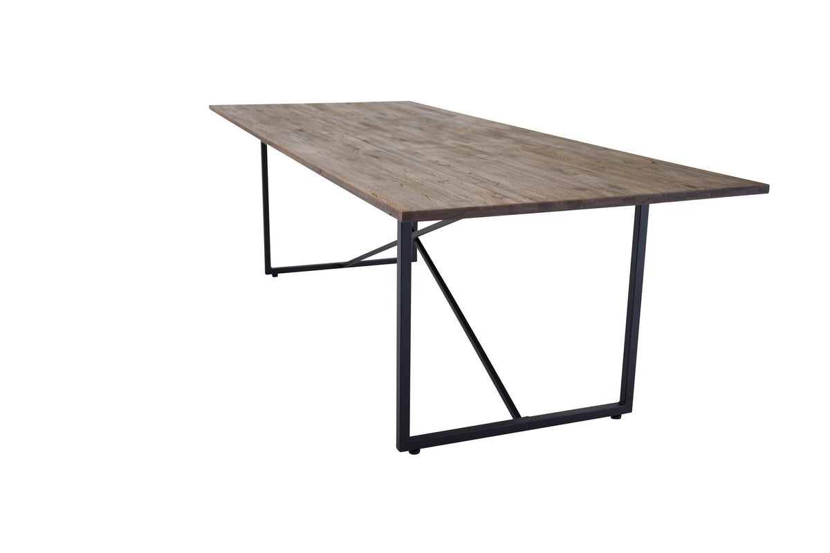 Padang spisebord - 250 × 100 cm - sort, natur - billede 8