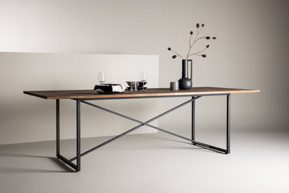 Padang spisebord - 250 × 100 cm - sort, natur - billede 20