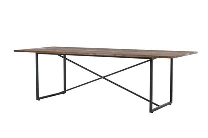 Padang spisebord - 250 × 100 cm - sort, natur - billede 4