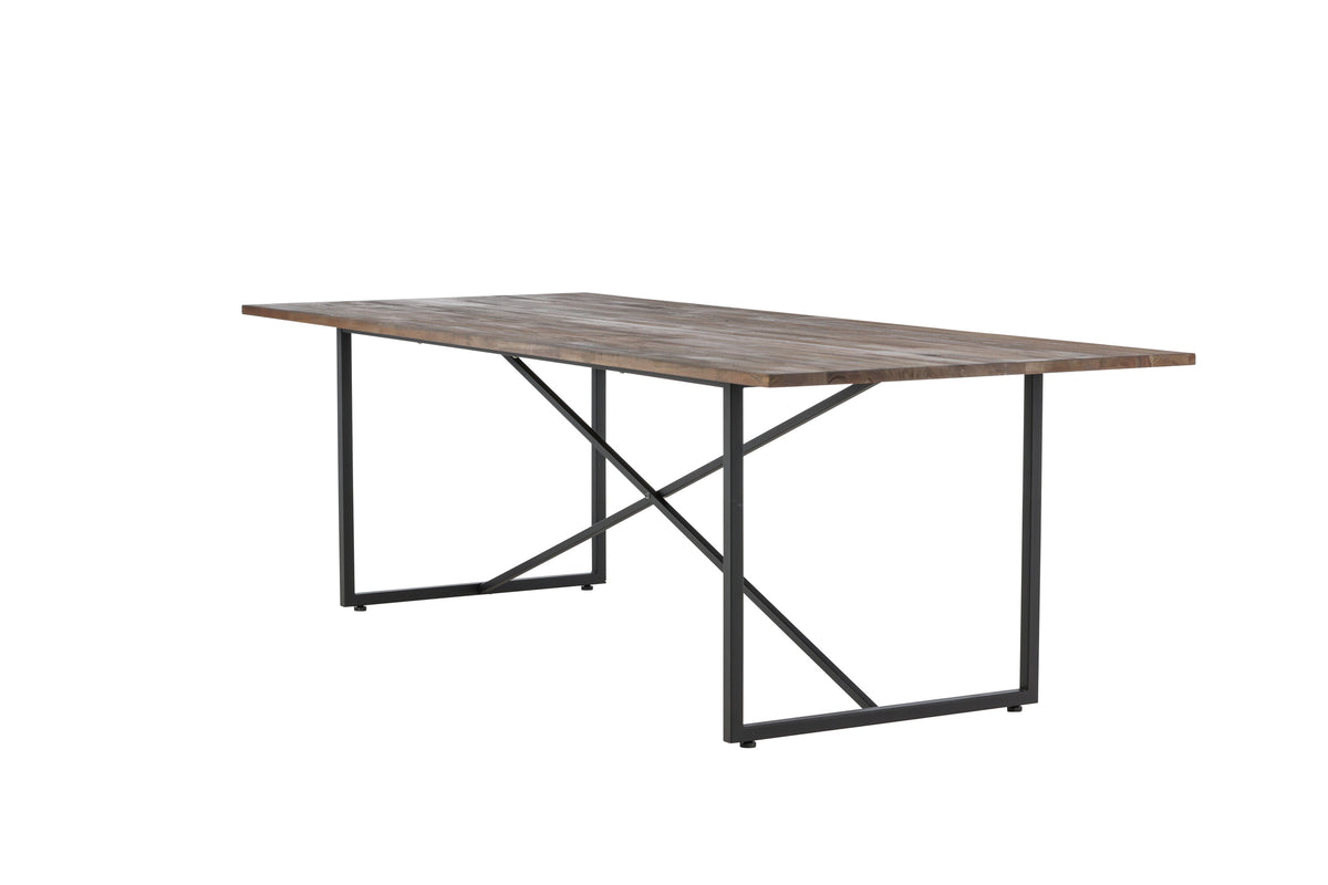 Padang spisebord - 250 × 100 cm - sort, natur - billede 7