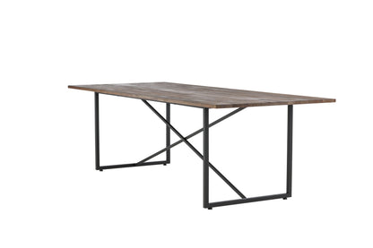 Padang spisebord - 250 × 100 cm - sort, natur - billede 7