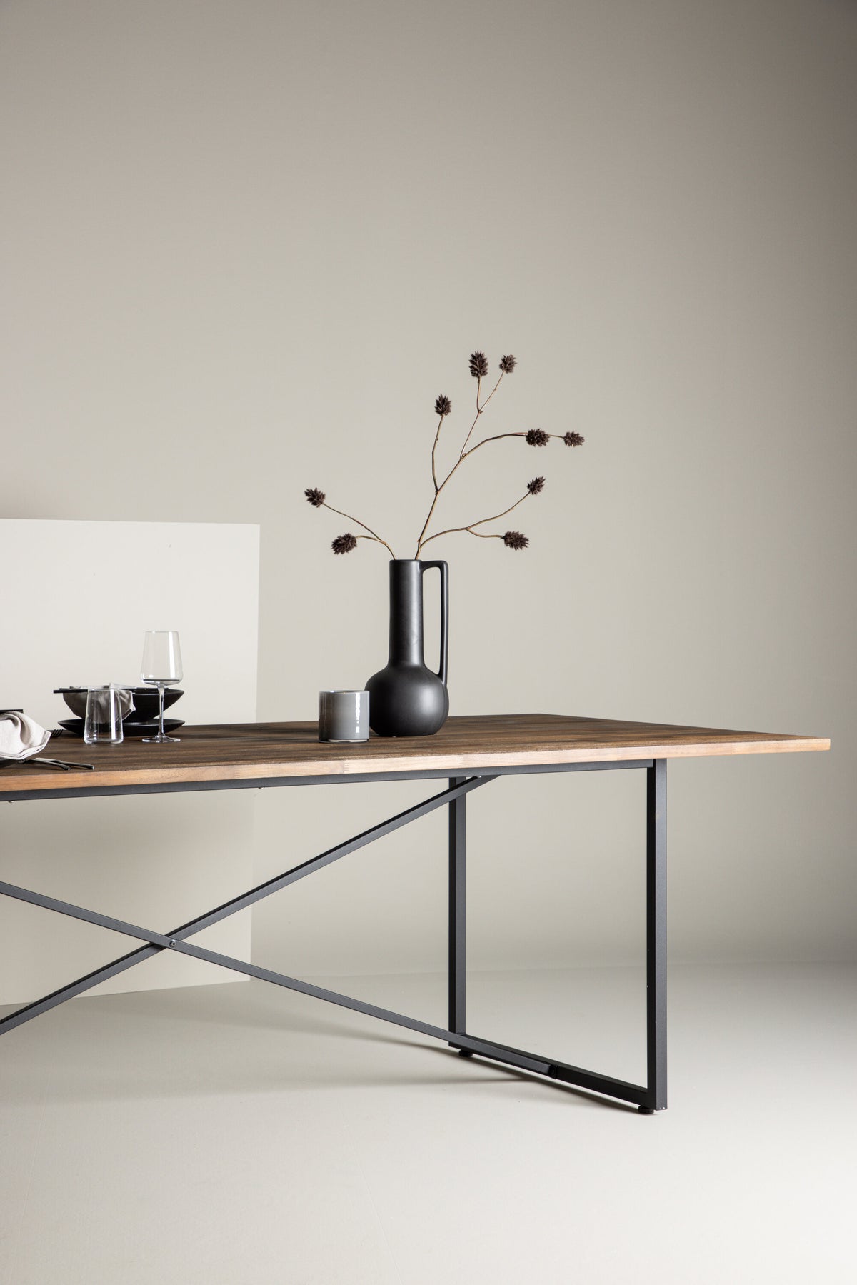 Padang spisebord - 250 × 100 cm - sort, natur - billede 26