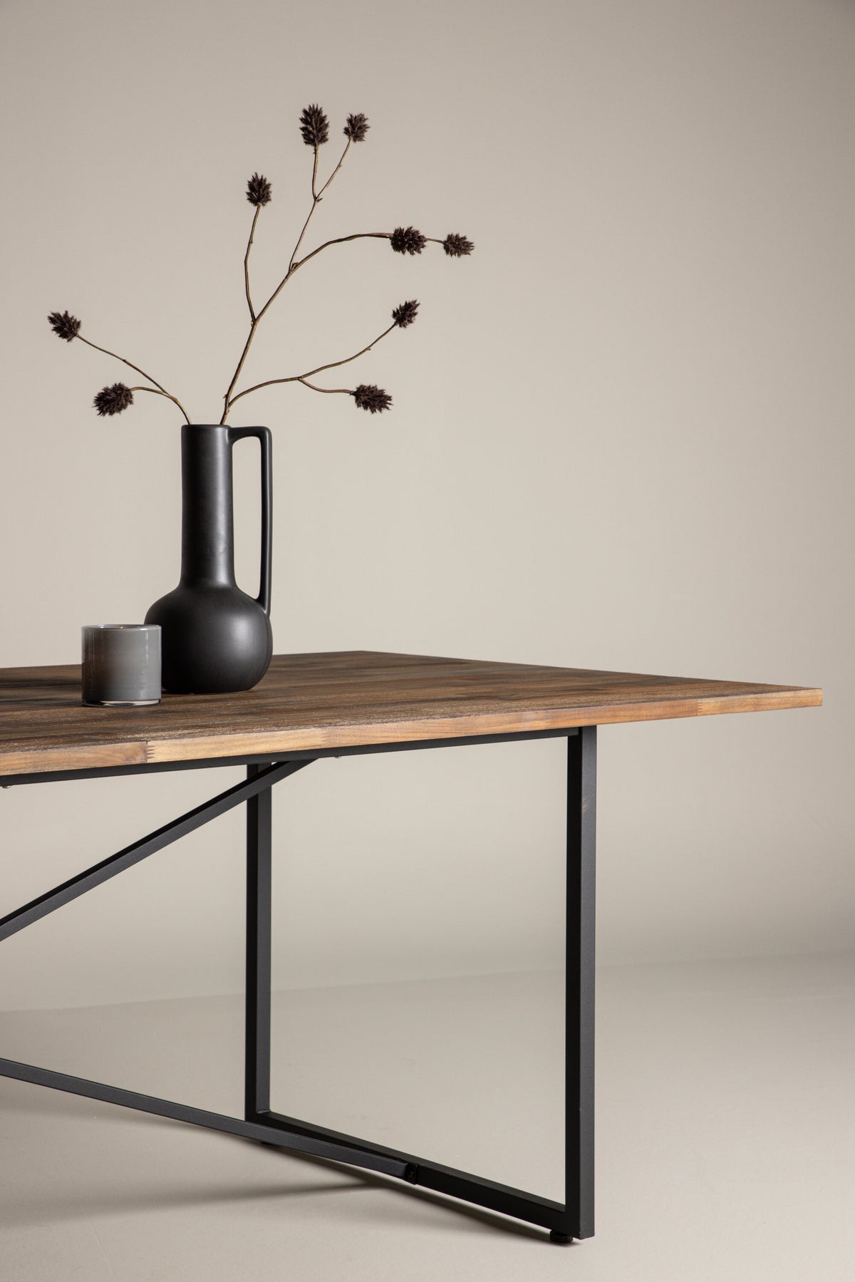 Padang spisebord - 250 × 100 cm - sort, natur - billede 27
