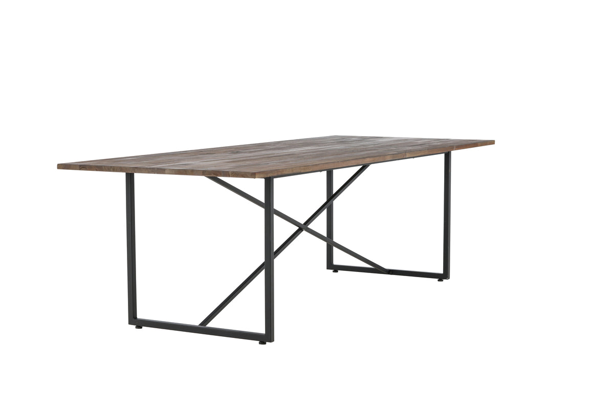Padang spisebord - 250 × 100 cm - sort, natur - billede 12